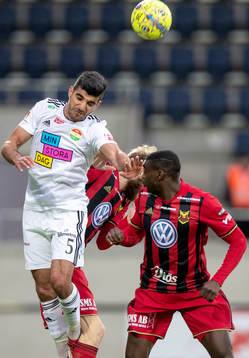 Dalkurds Rewan Amin och Östersunds Curtis Edwards och Ken