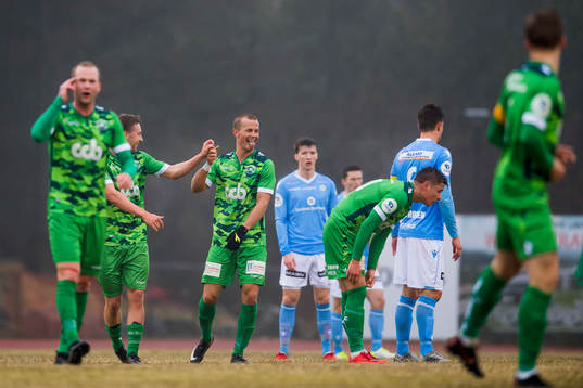 Ståle Steen Sæthre of Nest-Sotra celebrates after scoring 1-0
