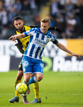 Hammarbys Imad Khalili och IFK Göteborgs Sebastian Ohlsson