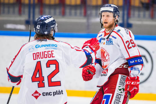 Västerviks Christopher Fish jublar