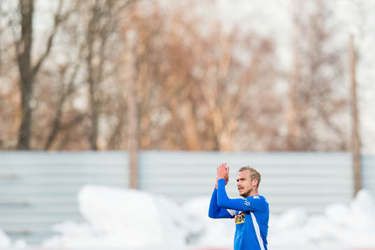 Pontus Engblom of Sandefjord is being substituted