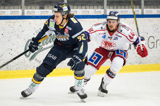Borlänges Zebastian Bodini och Västerviks Oskar Carlsson