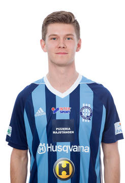 Husqvarnas Adam Fägerhag poserar för ett porträtt den 12 april 2018 i Husqvarna.