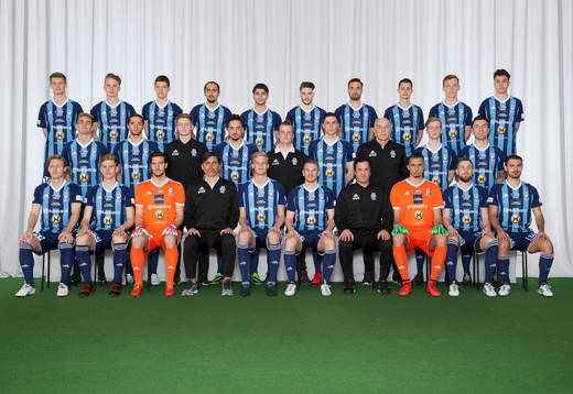  Adam Fägerhag, Anton Delwer, Valter Strandler, Jahid Jawid, Tarek Alnator, Ryan Binns, Alexander Dimitrevitc, Joel Stevens, Fredrik Månsson, Sebastian Dimitrevitc. Mittenledet från vänster: Myer Bevan, Mergim Shala, fystränare Viktor Gustafsson, Dian Vocu, Peter Nykvist, Mikael Axelsson, målvaktstränare Irfan Hotic, Lucas Israelsson, Arian Banda. Sittande från vänster: Philip Bernholtz, Didric Andersson, Fredrik Claesson, assisterande tränare Zoran Petrovitc, Kristofer Snarberg, Johan Karlefjärd, tränare Benjamin Westman, Sulejmen Sarajlic, Albin Carlsson, Malek Iskander.