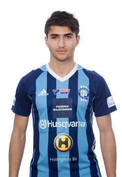 Husqvarnas Tarek Alnator poserar för ett porträtt den 12 april 2018 i Husqvarna.