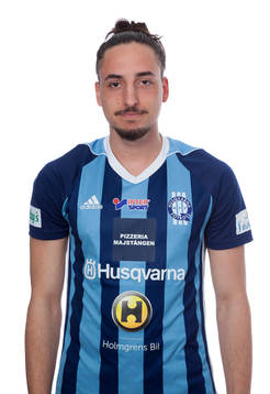 Husqvarnas Dijan Vukojevic poserar för ett porträtt den 12 april 2018 i Husqvarna.