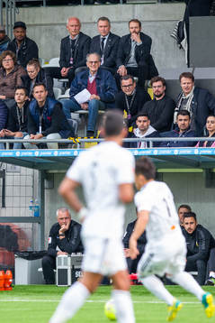 Häckens klubbchef Dennis Andersson, sportchef Sonny
