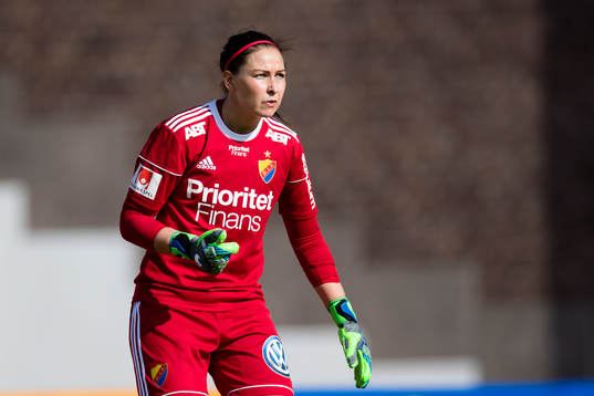 Djurgårdens målvakt Gudbjörg Gunnarsdottir
