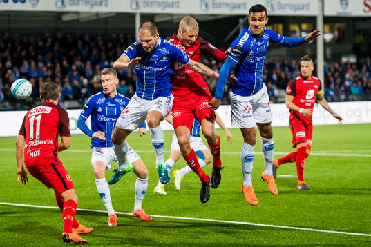 Joackim Jørgensen of Sarpsborg 08, Kristoffer Barmen of