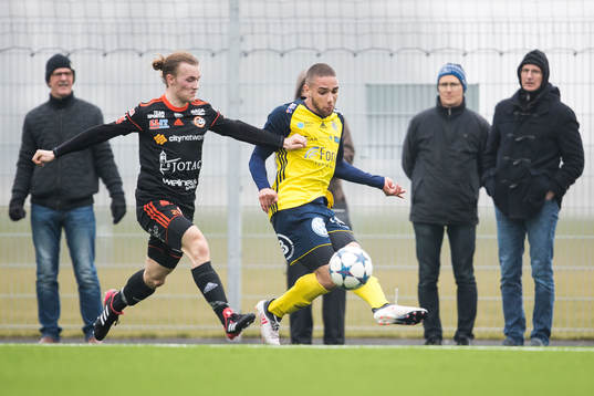 Karlskronas Emil Alexandersson och Ängelholms Alex Simovski