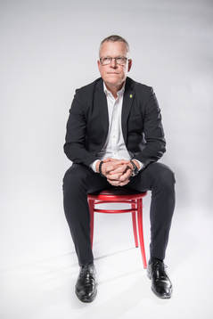 Janne Andersson, förbundskapten för Sveriges fotbollslandslag, poserar för ett porträtt  den 5 oktober 2016 i Stockholm. 