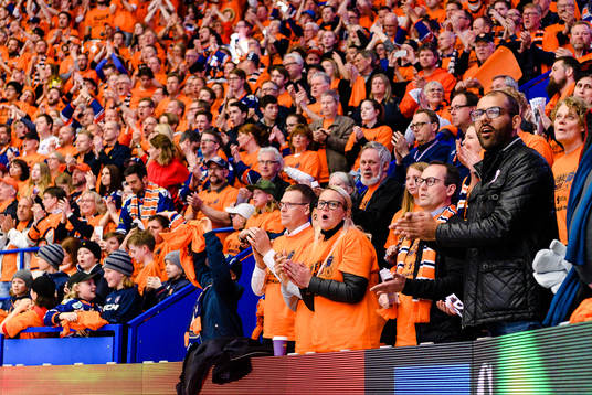 Växjös supportrar jublar