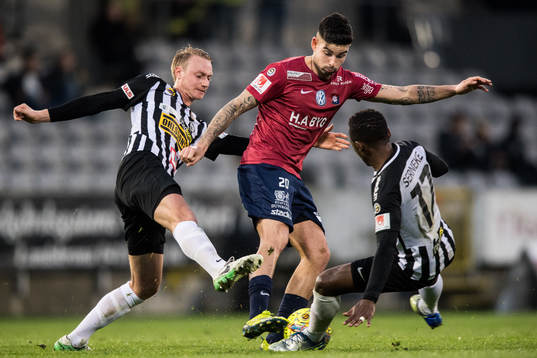 Örgrytes Diego Montiel mot Landskronas Måns Ekvall och