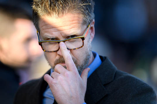 s tränare Rikard Norling under fotbollsmatchen i Allsvenskan mellan Örebro och AIK den 18 april 2018 i Örebro.