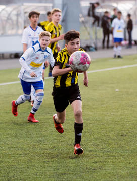  i ungdomsmatchen för pojkar födda 2003 mellan IFK Hässleholm och Simrishamn i Hässleholm 18 april 2018.  