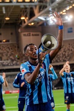 Djurgårdens Philana Tinotenda Kadewere jublar