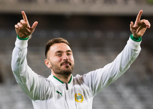 Hammarbys Muamer Tankovic jublar