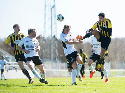 IFK Hässleholms Tommy Filipovic i matchen i division 2 Östra Götaland mellan IFK Hässleholm och Dalstorp i Hässleholm 21 april 2018.  