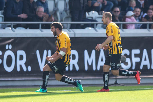 Häckens Moestafa El Kabir jublar efter 2-2