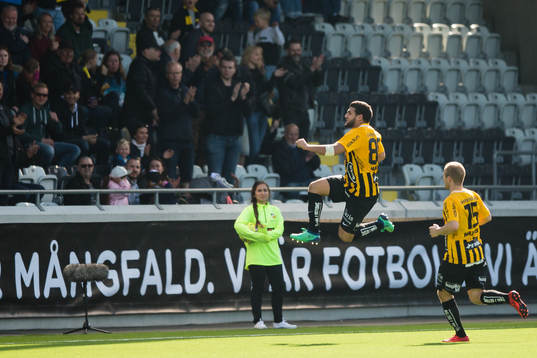 Häckens Moestafa El Kabir jublar efter 2-2