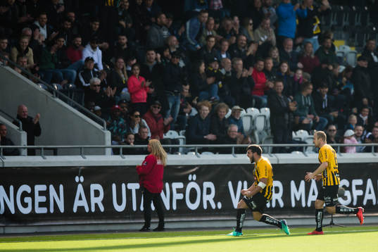 Häckens Moestafa El Kabir jublar efter 2-2