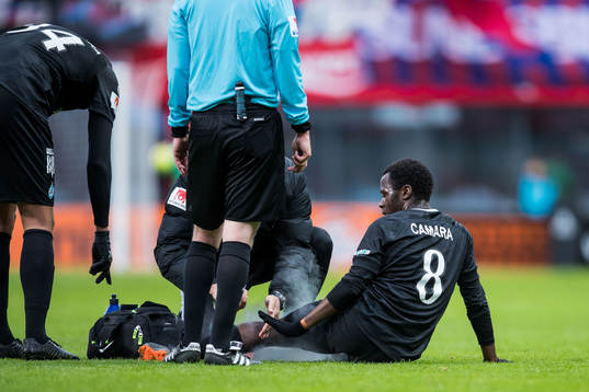 AFC Eskilstunas Ousmane Camara får behandling