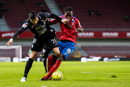 AFC Eskilstunas Ivan Markovic och Helsingborgs Mamudo Moro