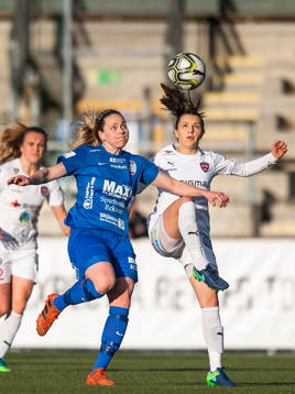 Eskilstunas Lisa Dahlkvist och Rosengårds Iva Landeka i