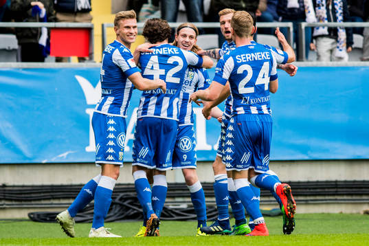 IFK Göteborgs Elias Mar Omarsson jublar efter 1-0