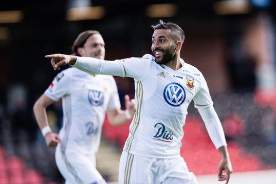 Östersunds Saman Ghoddos jublar efter 0-3