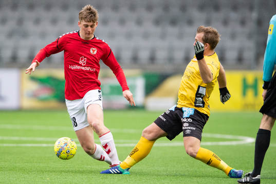 Kalmars Edvin Svalling och Elfsborgs Noel Jonsson