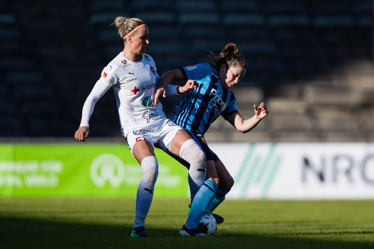 Djurgårdens Michelle Wörner och Rosengårds Sanne