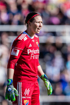 Djurgårdens målvakt Gudbjörg Gunnarsdottir