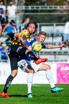 Häckens Emil Wahlström mot Trelleborgs Ottar Magnus Karlsson