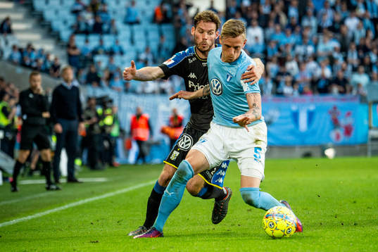 IFK Göteborgs Emil Salomonsson mot Malmö FFs Sören Rieks