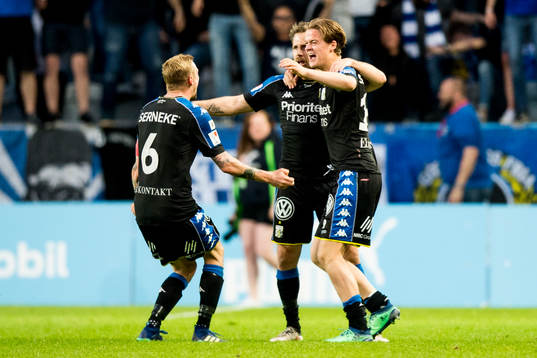 IFK Göteborgs Sebastian Eriksson, Tobias Hysén och August
