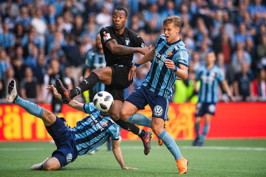 Djurgårdens Jonas Olsson och Felix Beijmo