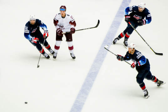 Colin White of USA, Rudolfs Balcers of Latvia, Will Butcher