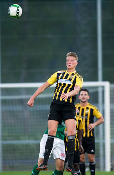 IFK Hässleholms Muhammed Resulovic i matchen i division 2 mellan Hässleholms IF och IFK Hässleholm i Hässleholm 10 maj 2018.  