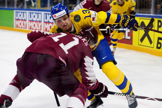 Lettlands Kristaps Sotnieks och Sveriges Mattias Janmark