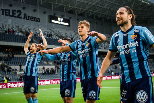 Djurgårdens Felix Beijmo jublar