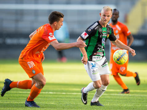 GAIS Niclas Andersén mot AFC Eskilstunas Adnan Kojic