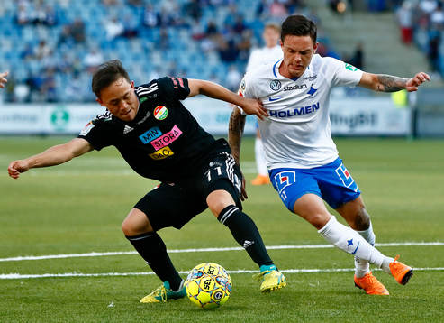 Dalkurds Yukiya Sugita och Norrköpings David Moberg