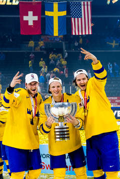 Sveriges Oliver Ekman Larsson, John Klingberg och Dennis