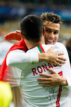 Cristiano Ronaldo of Real Madrid ceebrates