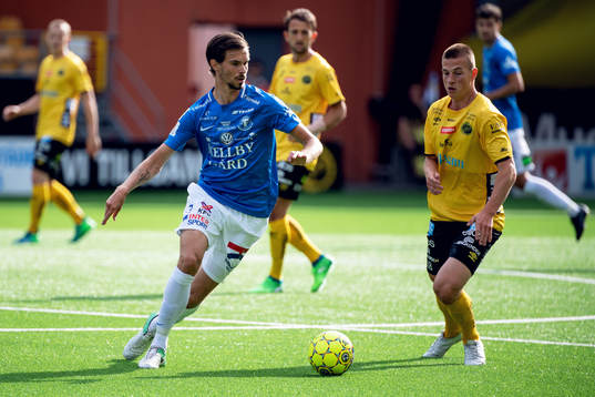 Trelleborgs Sebastian Ohlsson och Elfsborgs Simon Olsson