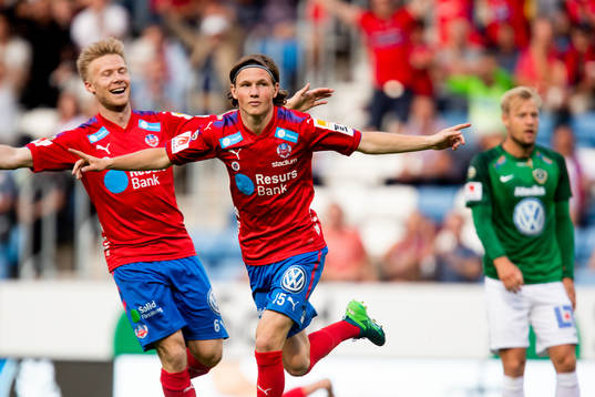 Helsingborgs Max Svensson jublar