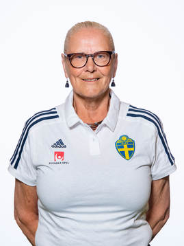 Rose-Marie Frebran från Svenska fotbollsförbundets styrelse poserar för porträtt den 29 maj 2018 i Stockholm.