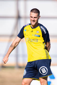 Ängelholms Oliver Stojanovic Fredin jublar