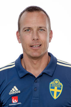 Fredrik Bergström, Läkare i Sveriges U21-landslag i fotboll poserar för ett porträtt den 3 juni 2018 i Stockholm.